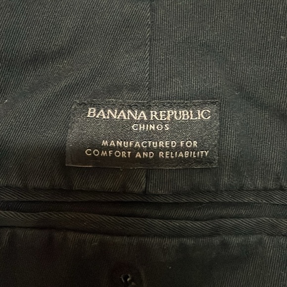 Banana Republic Aiden Slim Fit size 33x32 Black Dress Pants Straight Leg - Picture 6 of 10